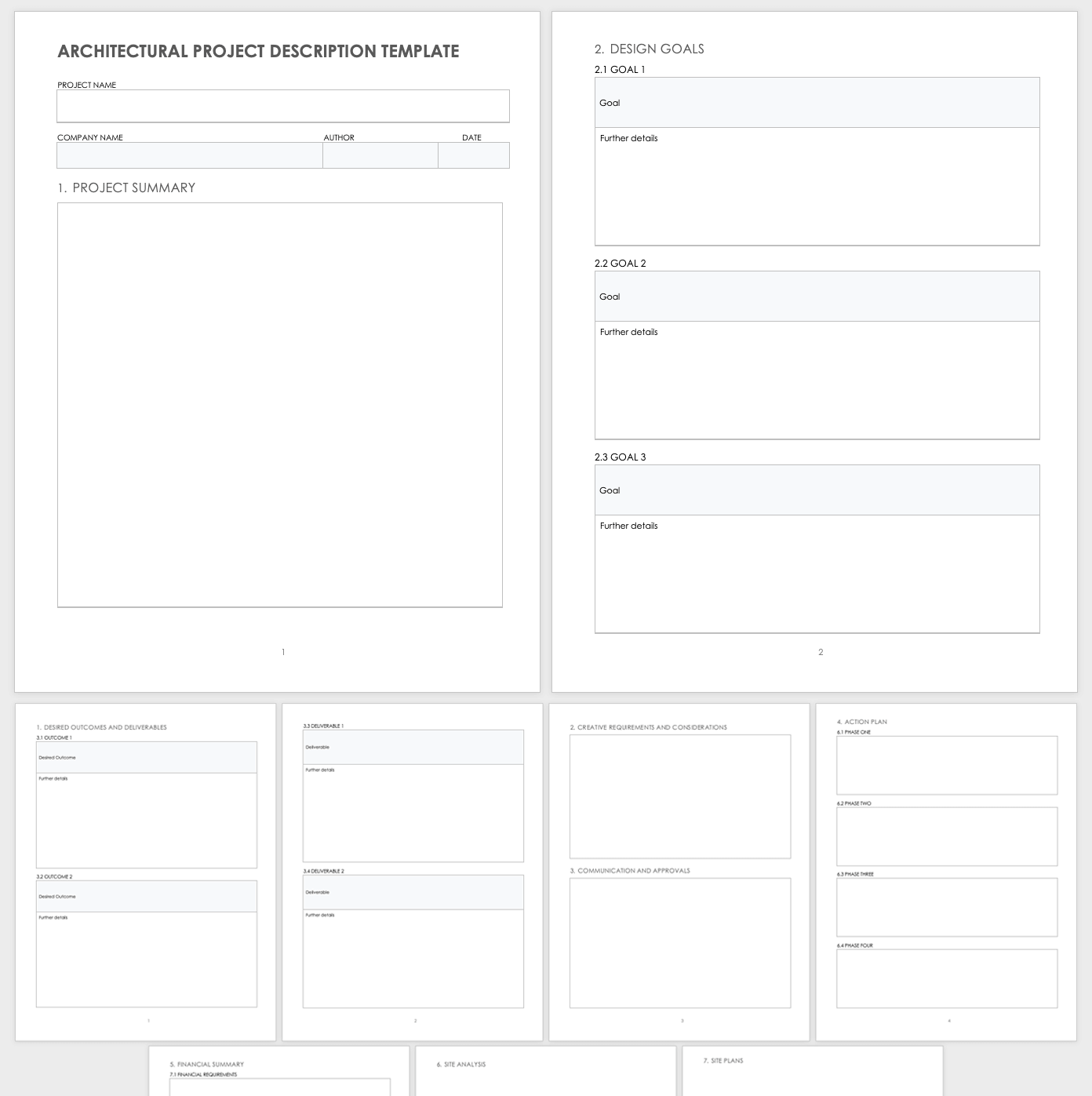 Architectural Project Description Template