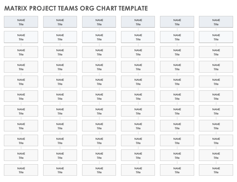 Matrix Teams Org Chart Template