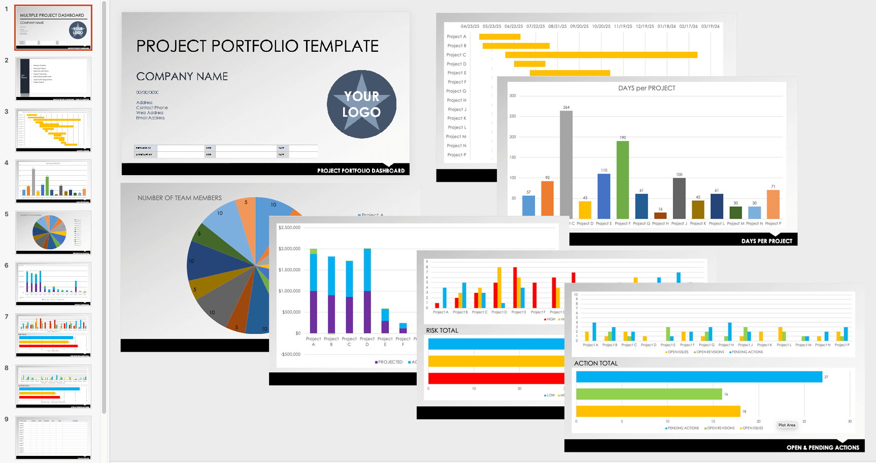 Project Portfolio PowerPoint Template