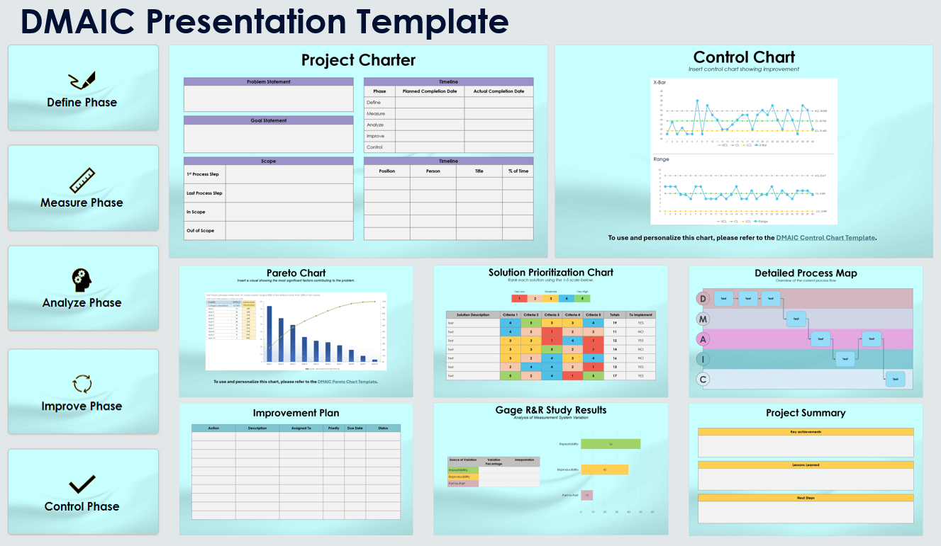 DMAIC Presentation Template