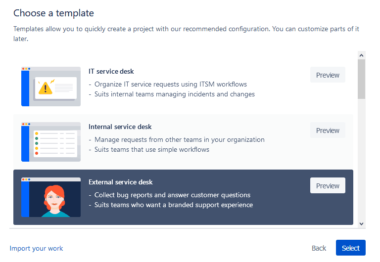 Jira Ticketing Project Template