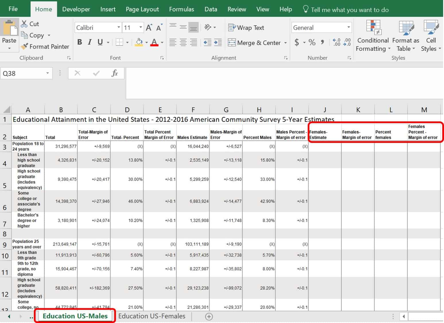 VLOOKUP combine data sets example