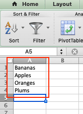 Excel Data Entry Drop Down Add Data